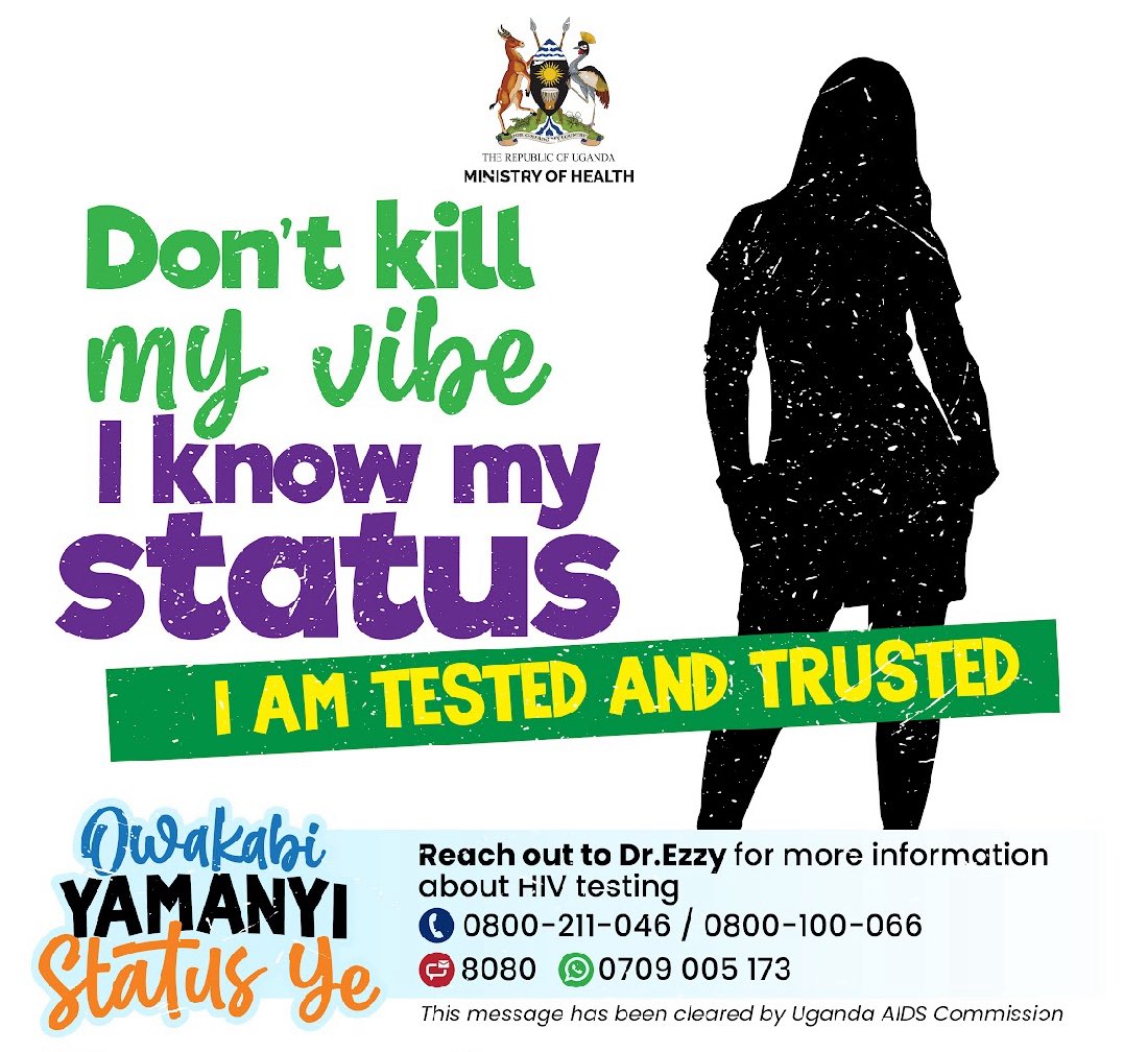 It’s the weekend, be confident in your status!

Are we all able to confidently say this? 👇🏾

#EndAIDS2030Ug