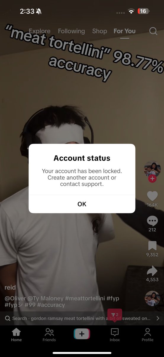 SCHMITTYBOII's tweet photo. @tiktokcreators 
To my knowledge I haven’t done anything wrong to rack up MULTIPLE VIOLATIONS like without warning or a notice that this was going to happen nope just got on it and got SLAPPED with this BULLSHIT, FUCK TIKTOK I hope it actually gets banned in the US next time! https://t.co/hwQm7wk6KD