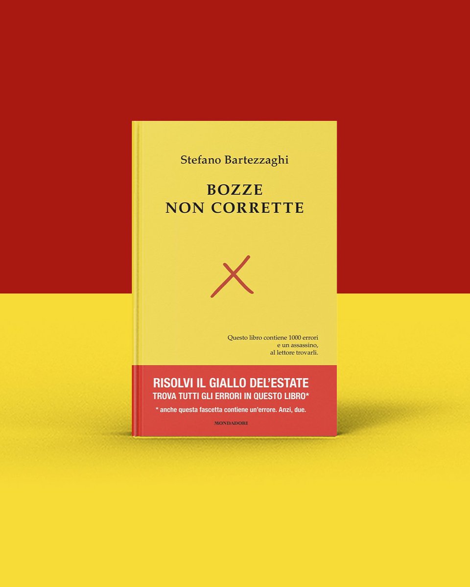 🕵️‍♂️ Il più famoso enigmista italiano ha lanciato una sfida difficile da ignorare.

In "Bozze non corrette" sono presenti 1000 errori. Solo trovandoli tutti potrai decifrare il mistero.

Risolvi il giallo dell'estate, "Bozze non corrette" di <a href="/SBartezzaghi/">Stefano Bartezzaghi</a>  ti aspetta in libreria.
