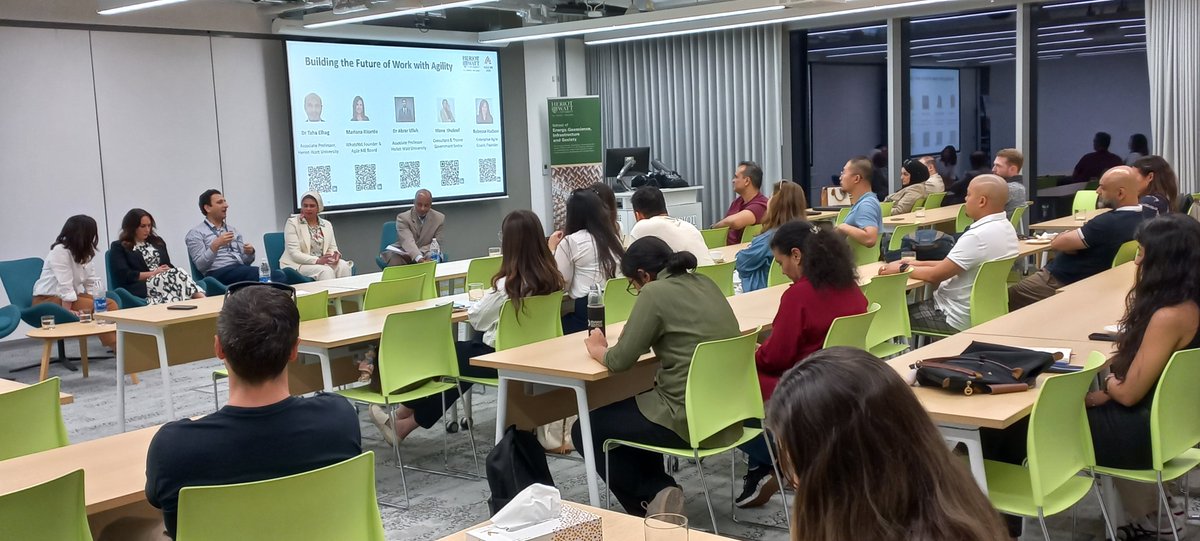 MEAgile's tweet photo. 🚀 Big thanks to everyone who joined our #AgileME meetup at @HeriotWattUni!
We explored the future of work through agility with amazing insights from @MonaShokrof, Dr. Taha Elhag, Dr. Abrar Ullah, @rhudson_agile, and @mariananxt.
📸 See the event highlights 👇
#FutureOfWork https://t.co/OIeLRkO0tO