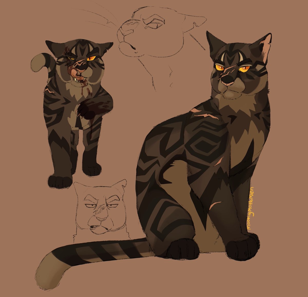 MoonyMothmen's tweet photo. Updated this + Goldenflower!!! Gonna draw Brambleclaw and Tawnypelt next :D https://t.co/OMj6nvMFwk