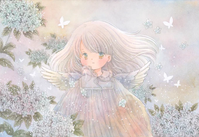 gallery TetoTeto様( ) 「#TetoTetoからの招待状」に額装5点 フレームレス3点で参加します 開催期間:5/31(土)～6/8(日) 休廊日:6/2(月)・6/4(水)～6/5(木) 場所 : gallery TetoTeto様(大阪) 線画とホワイト以外はTetoTetoオリジナル水彩絵具で描いています