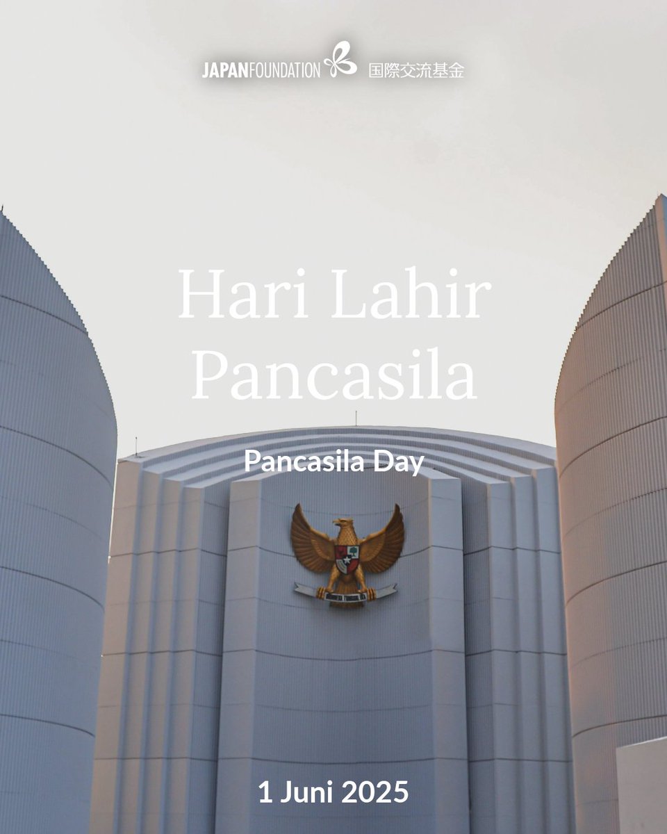 JF_Jakarta's tweet photo. Memperingati Hari Lahir Pancasila 1 Juni 2025.

#pancasiladay
#jfjakarta
#japanfoundation https://t.co/t8GYesH2xn