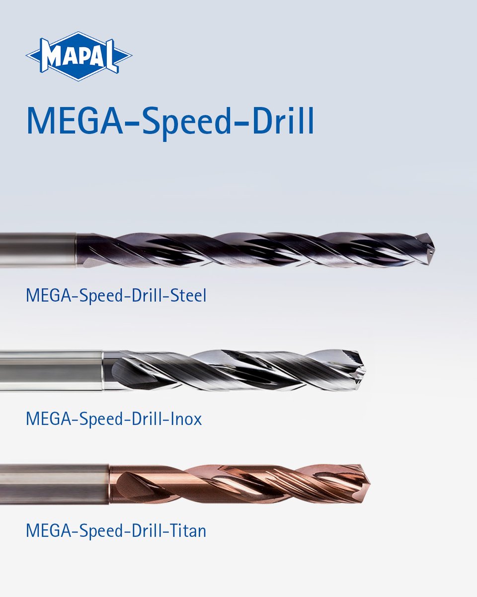 MapalLtd's tweet image. ๐ ๐๐๐-๐ฆ๐ฝ๐ฒ๐ฒ๐ฑ-๐๐ฟ๐ถ๐น๐น
Maximum speeds, faster drillingโก
The MEGA-Speed-Drill series sets new standards in high-speed machining and ensures maximum efficiency.
More info: lnkd.in/e3wK_wpP
โ๏ธ 01788 574700
๐จ sales.uk@mapal.com
#MAPAL #engineering #manufacturing