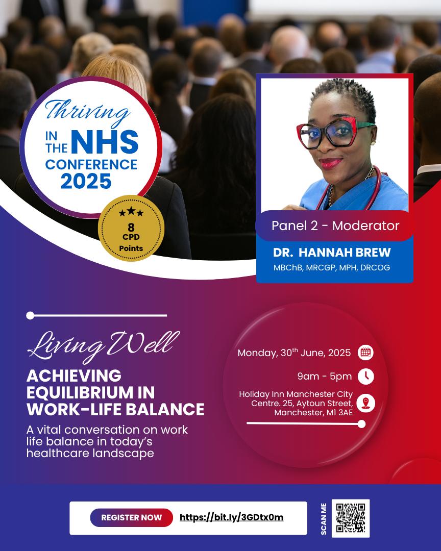 ThrivinginNHS (@thrivinginnhs) on Twitter photo Meet Dr. Hannah Brew – Our Moderator!
We’re honoured to have <a href="/DrHannahBrew/">Dr Hannah Brew</a>(MBChB, MRCGP, MPH, DRCOG) moderate at the #ThrivingInTheNHS Conference 2025! 🎤
She’s a dynamic voice in primary care and public health. Meet Dr. Hannah Brew – Our Moderator!
We’re honoured to have <a href="/DrHannahBrew/">Dr Hannah Brew</a>(MBChB, MRCGP, MPH, DRCOG) moderate at the #ThrivingInTheNHS Conference 2025! 🎤
She’s a dynamic voice in primary care and public health.