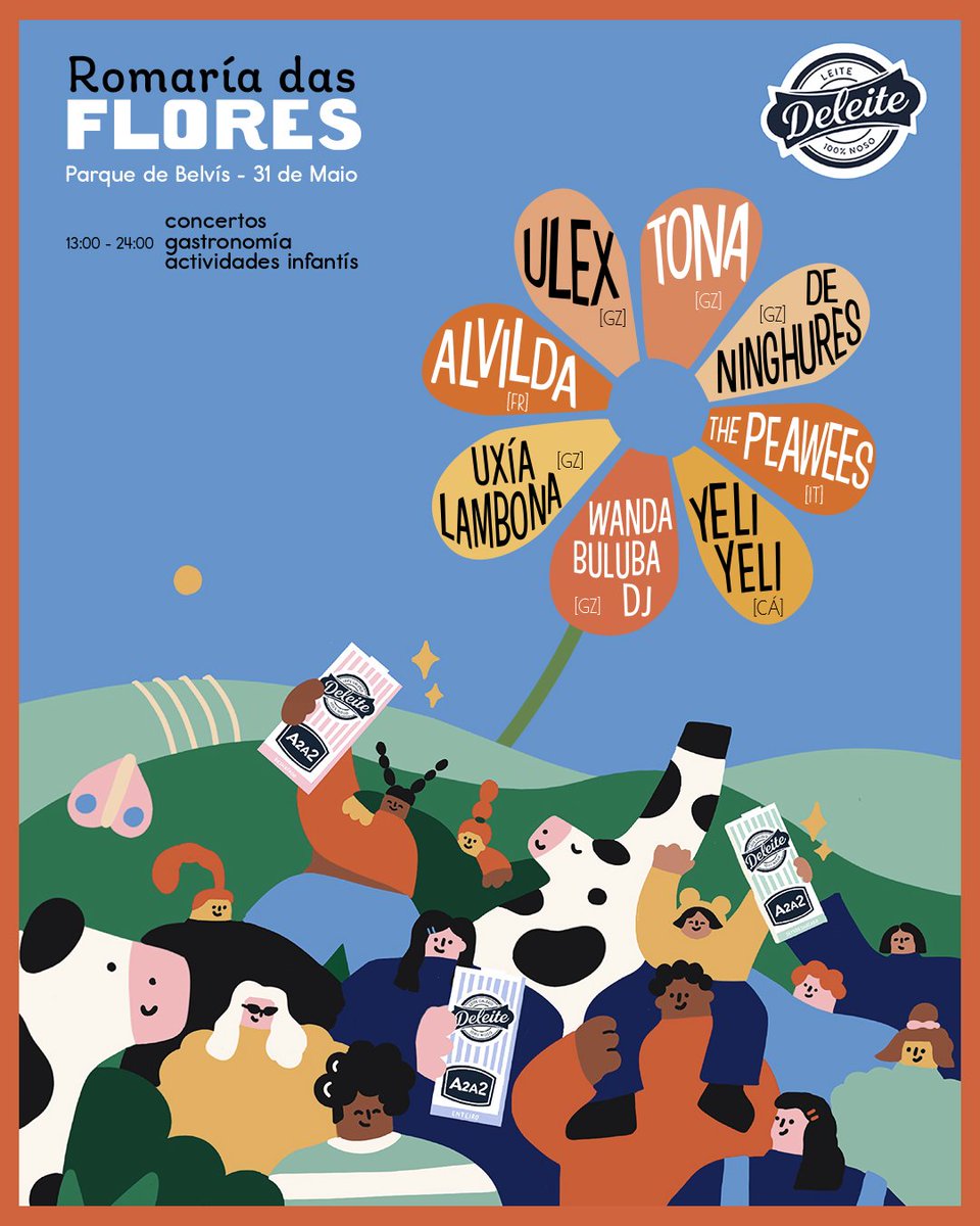 Tedes plan para este sábado? Vémonos na Romaría das Flores! 🌸

0 1 de xuño é o #DiaMundialDoLeite e este sábado celebrarémolo no Parque de Belvis de Santiago cunha festa popular con música diversa, actividades para todos os públicos e gastronomía de proximidade 🙂