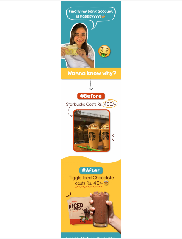 Is it legal to market like this? To name a competition and say its bad for your bank account?

Tiggle just fired a salvo at Starbucks