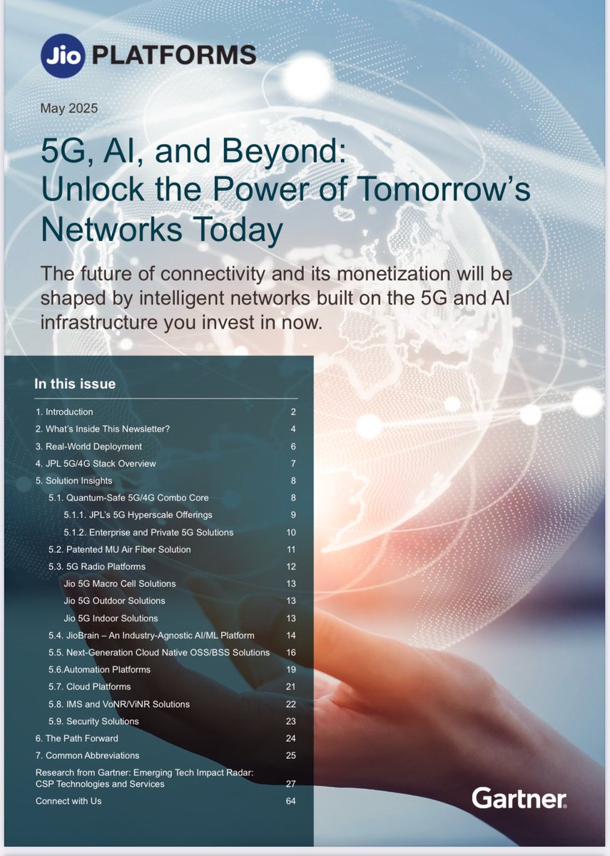 Fresh out of the Oven.

JPL’s 5G Suite covered in Gartner’s newsletter along-with exclusive industry insights from Gartner.

Get it here: 

gartner.com/teamsiteanalyt…

#5G