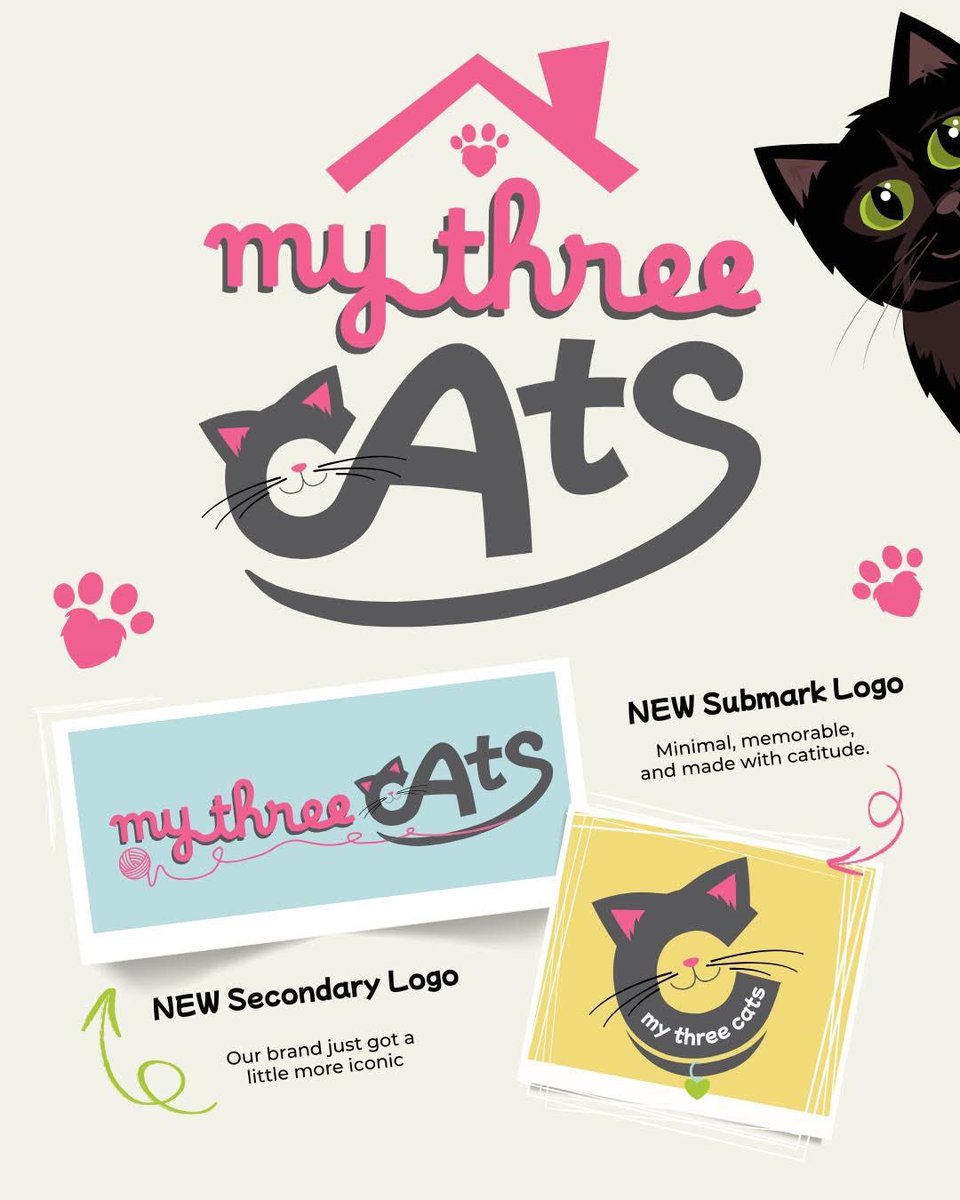 ✨ Our Big Glow-Up is HERE! 🐾
Say meow to our brand-new look! 🎉We’ve kept the heart of My Three Cats 💖 but added fresh sparkle – new colours, new fonts, and our fabulous Coco as official mascot 🐈‍⬛💅We’re obsessed. 🧶👀
#CatGlowUp #MyThreeCats #CatsDeserveMore