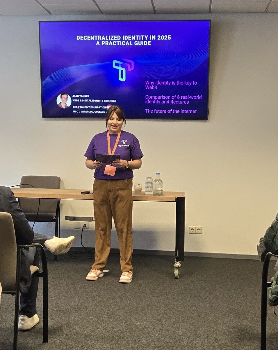 Tonomy (prev. Pangea) (@tonomyio) on Twitter photo Our CEO and co-founder <a href="/theblockstalk/">Jack and the Blockstalk</a> and COO and co-founder Chetana Bhardwaj just vibed out with a lil' workshop at Dutch Blockchain Week 💥
Small sesh, big alpha. If you know, you know. Our CEO and co-founder <a href="/theblockstalk/">Jack and the Blockstalk</a> and COO and co-founder Chetana Bhardwaj just vibed out with a lil' workshop at Dutch Blockchain Week 💥
Small sesh, big alpha. If you know, you know.