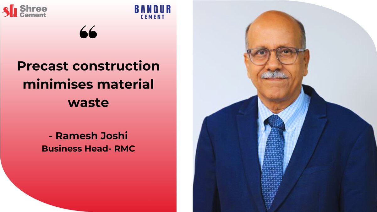 In an exclusive interview with Indian Cement Review, Mr. Ramesh Joshi, Business Head- Ready-Mix Concrete (RMC), discussed how precast shapes and M-Sand are redefining modern construction by reducing site waste, ensuring structural consistency and accelerating project timelines.