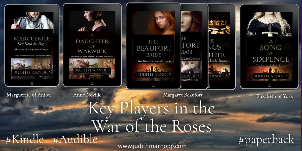 #Read about the women involved in the war of the roses 

Margaret Beaufort, Anne Neville, Elizabeth of York  and Marguerite of Anjou!

author.to/juditharnoppbo…

#HistoricalFiction
 
#Bosworth
 
#wotr
 
#medieval #RichardIII #HistFicMay