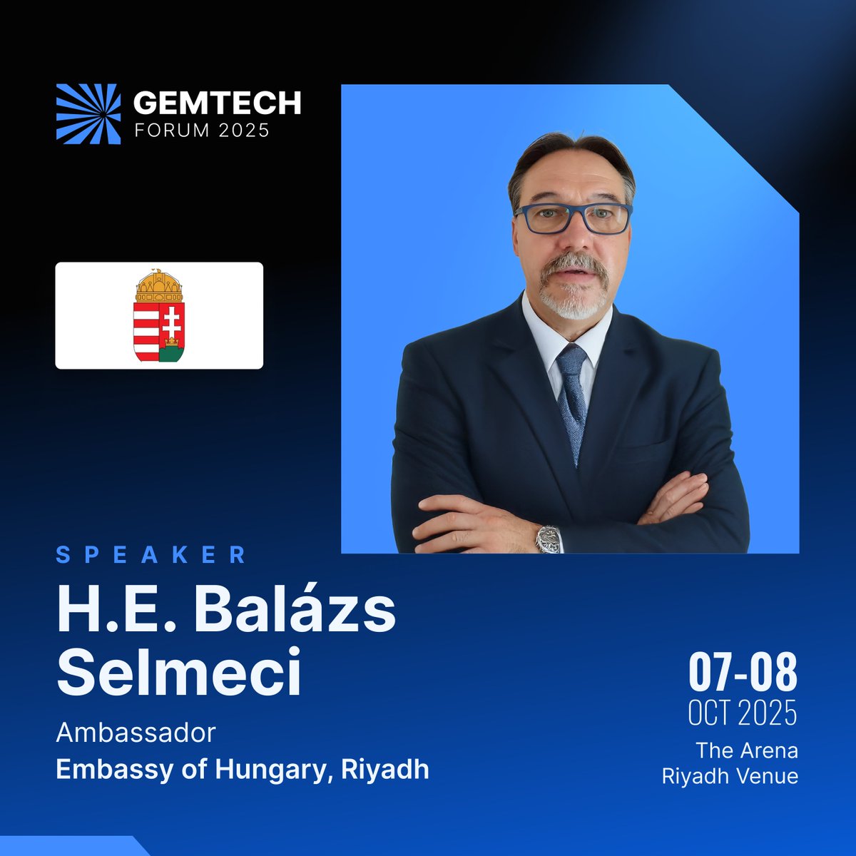 We are pleased to announce that Balázs Selmeci, Ambassador at the Ministry of Foreign Affairs and Trade of Hungary, will join us as a featured speaker at the 2nd annual Global EV &amp; Mobility Technology Forum.

Register now: tinyurl.com/y8fa4vkk

#GEMTECH2025 #MobilityConference