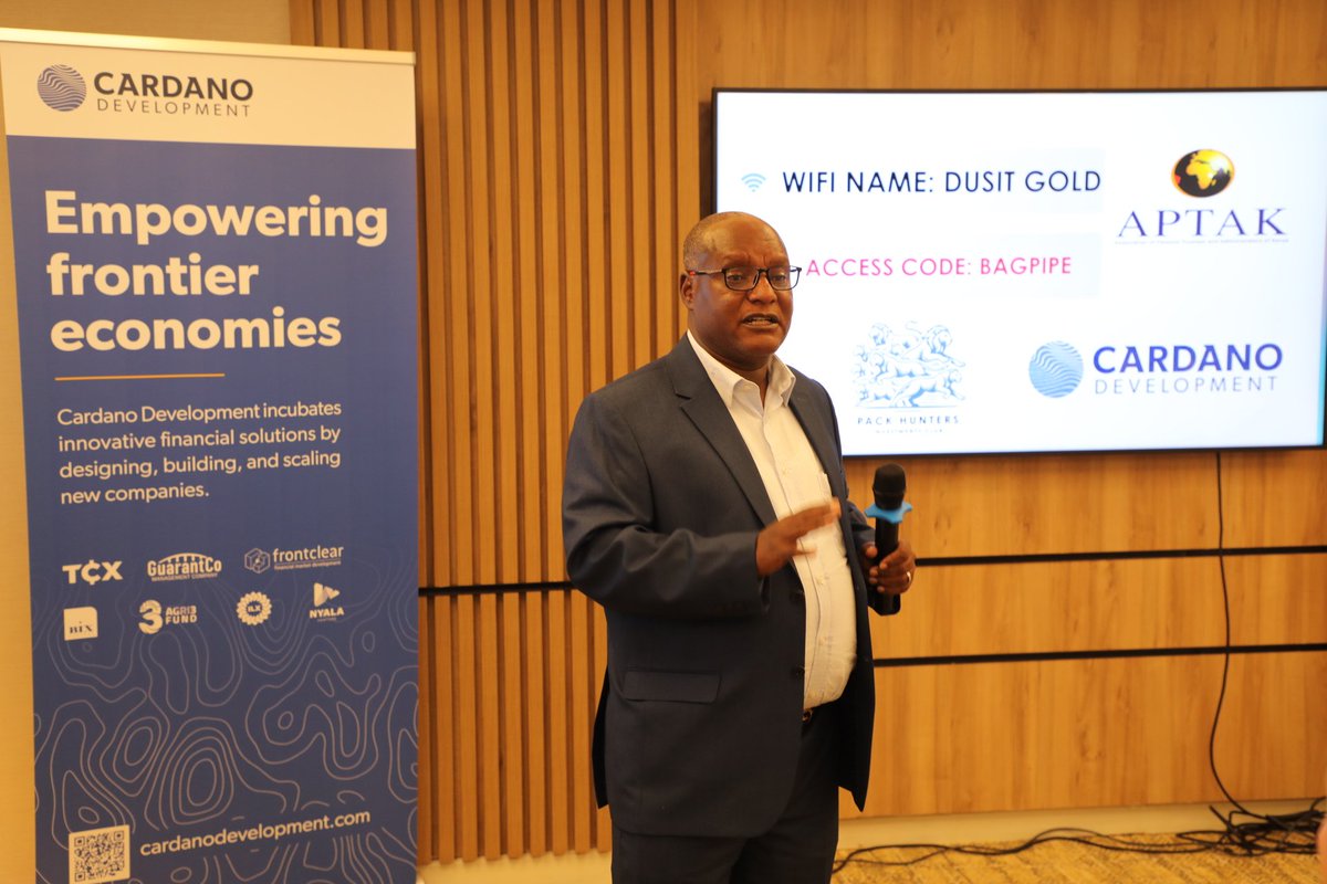 Dr. Hosea Kili (MBS), APTAK Chairman launches APTAK- Cardano Development workshop in Nairobi! This game-changing partnership will unlock funding for Pack Hunters Investment Consortium's large-scale alternative investments across Kenya &amp; beyond. #Investments #Cardano #APTAK