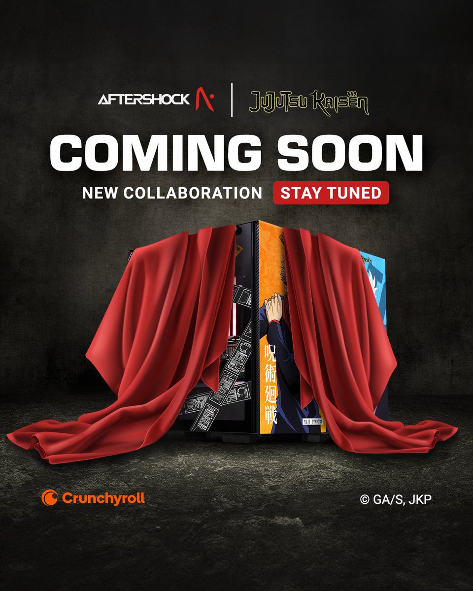Aftershock PC Australia (@aftershockpcau) on Twitter photo Domain Expansion: Custom PC Realm
Something powerful is manifesting...
Aftershock x JUJUTSU KAISEN — coming soon.
<a href="/Crunchyroll/">Crunchyroll</a>
#JujutsuKaisen Domain Expansion: Custom PC Realm
Something powerful is manifesting...
Aftershock x JUJUTSU KAISEN — coming soon.
<a href="/Crunchyroll/">Crunchyroll</a>
#JujutsuKaisen