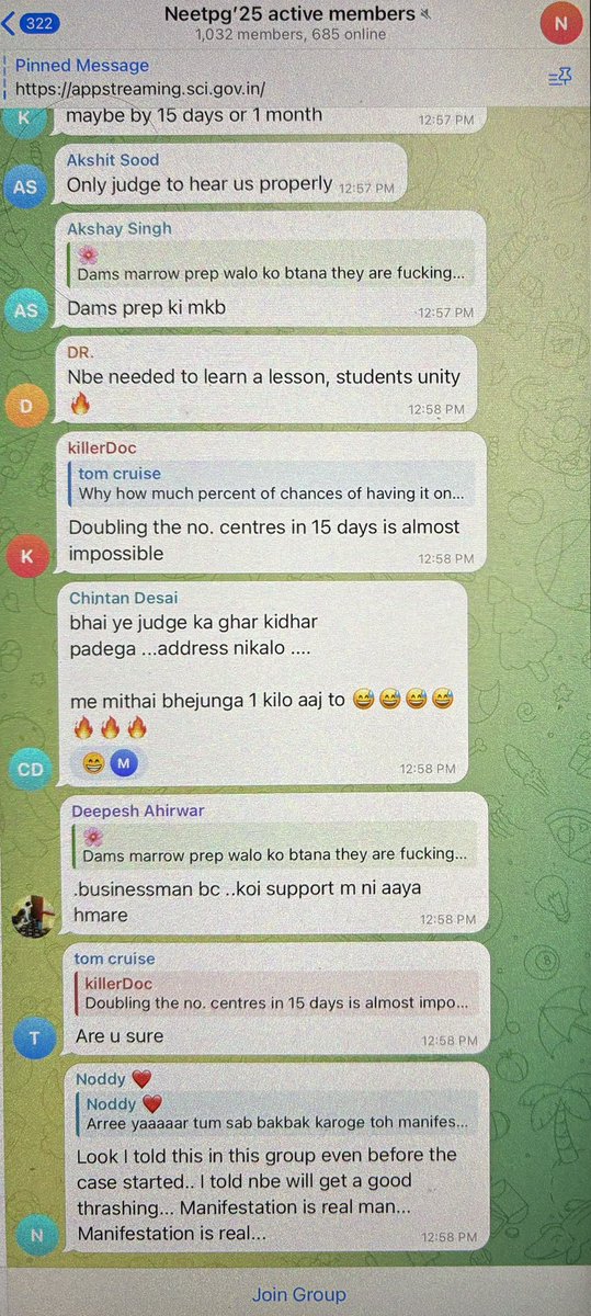 Drdarrrrr's tweet photo. Admins of this group are legend!
Whatever happened today they started this all!
They have been studying and fighting for the case from day 1!
Respect!!!!!!!

We guys would never know who you guys are but saari duaae apke liye!

#NEETPG
#NEETPG2025 https://t.co/rNRcc3s8eg
