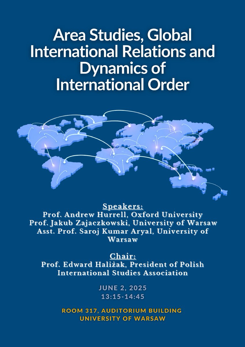 Academic discourse on the interplay between IR and Area Studies.
<a href="/WNPiSM/">WNPiSM UW</a> 
<a href="/UniWarszawski/">Uniwersytet Warszawski</a>