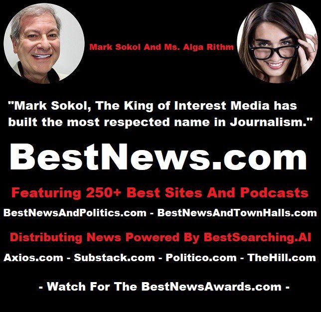 BestNews.com (@bestnewsdotcom) on Twitter photo Help Best News Founder Mark Sokol Fight Homelessness Throughout America Follow Us <a href="/BestNewsDotCom/">BestNews.com</a> & <a href="/BestNewsAndMore/">BestNewsAndPolitics.com</a>
“You will really feel better reading Best News.”
50% Of Our Advertising Revenue Helps Fight Homelessness In America!
Subscribe Now At BestNews.com Help Best News Founder Mark Sokol Fight Homelessness Throughout America Follow Us <a href="/BestNewsDotCom/">BestNews.com</a> & <a href="/BestNewsAndMore/">BestNewsAndPolitics.com</a>
“You will really feel better reading Best News.”
50% Of Our Advertising Revenue Helps Fight Homelessness In America!
Subscribe Now At BestNews.com