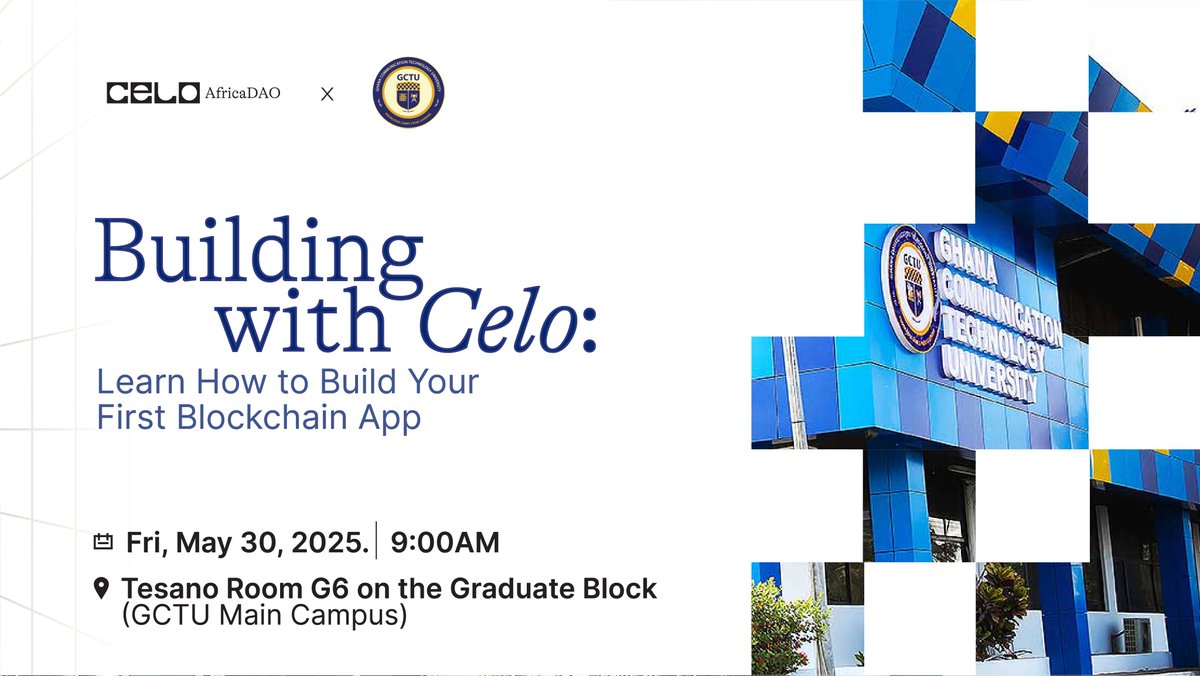Celo Africa DAO (@celoafricadao) on Twitter photo We are wrapping up May, the Celo Africa way! πβ¨
From Nairobi to Accra, Lagos to Kampala to Cape Town, the continent is buzzing with Web3 energy π₯
If you're in:
<a href="/CeloSouthAfrica/">Celo South Africa πΏπ¦</a> Africa πΏπ¦ β Dive into the Farcaster Mini Apps Hackathon kicking off today.
<a href="/CeloKenya/">Celo Kenya π°πͺ</a> π°πͺ, Join We are wrapping up May, the Celo Africa way! πβ¨
From Nairobi to Accra, Lagos to Kampala to Cape Town, the continent is buzzing with Web3 energy π₯
If you're in:
<a href="/CeloSouthAfrica/">Celo South Africa πΏπ¦</a> Africa πΏπ¦ β Dive into the Farcaster Mini Apps Hackathon kicking off today.
<a href="/CeloKenya/">Celo Kenya π°πͺ</a> π°πͺ, Join