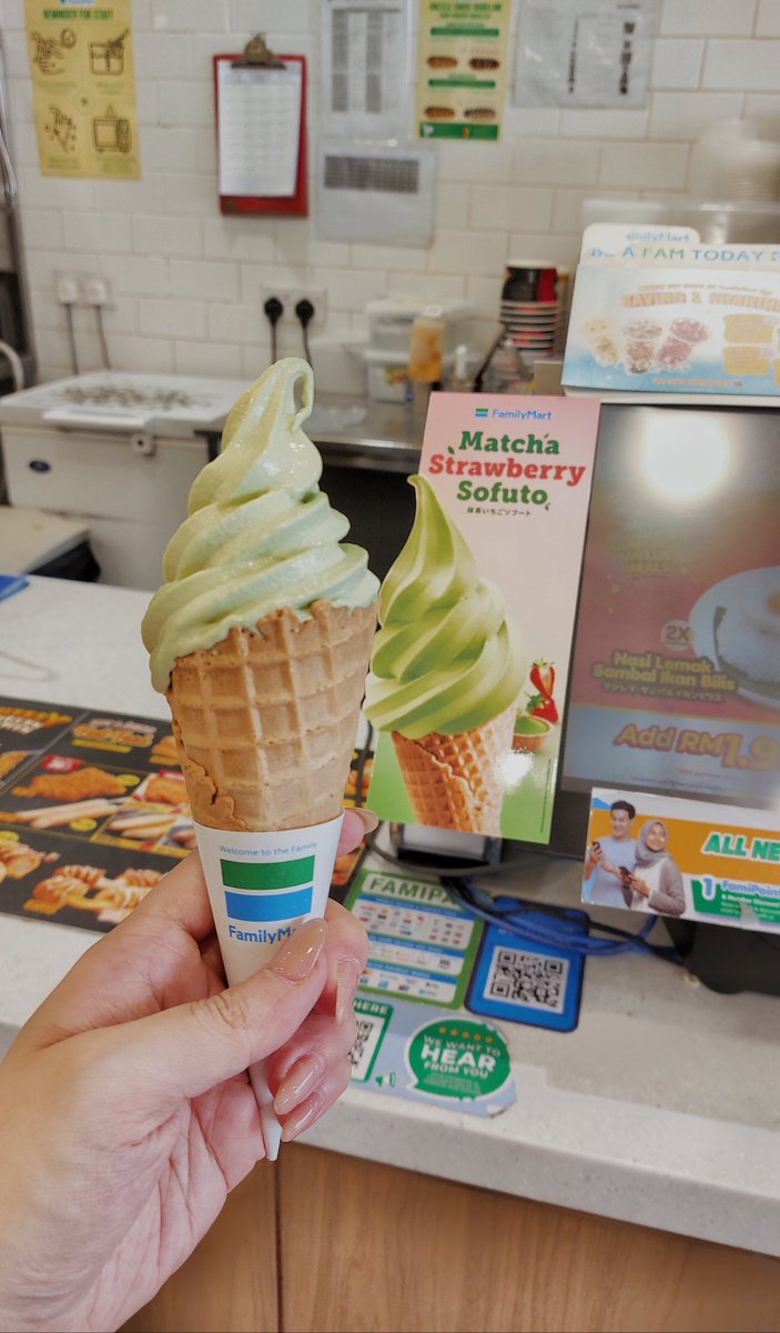 Matcha Strawberry Sofuto🍦❤️