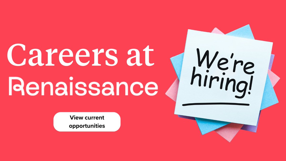 Curious about what it’s like to work at Renaissance? 💼

Why not find out for yourself?

Explore open roles on our Careers page and discover meaningful opportunities.

🔗 intl.renaissance.com/careers/