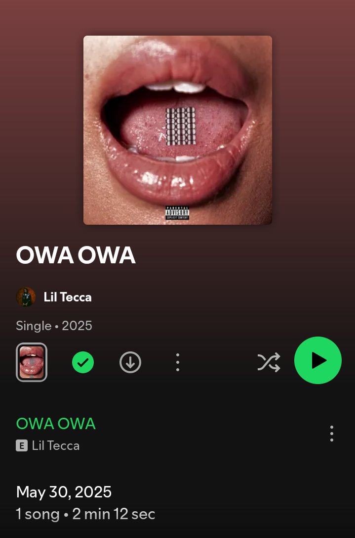 Damn lil tecca just dropped song of the year again and again 😭