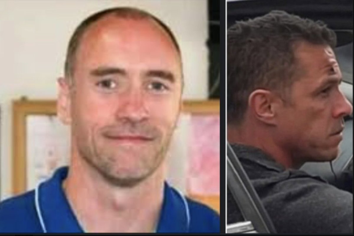 On the left is the person arrested, on the right is the driver of the car. Did he have an emergency hair transplant?