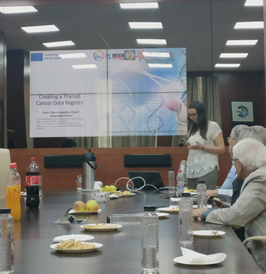 eBio_Hub's tweet photo. On May 23, eBio-hub PostDoc Irina Petre presented her AOSR-funded thyroid cancer registry project at the 2025 Spring Scientific Conference, hosted by the Academy of Scientists at Politehnica Bucharest.
#ebiohub #OpenScience #HorizonEU @REA_research https://t.co/CRonhzrVtw