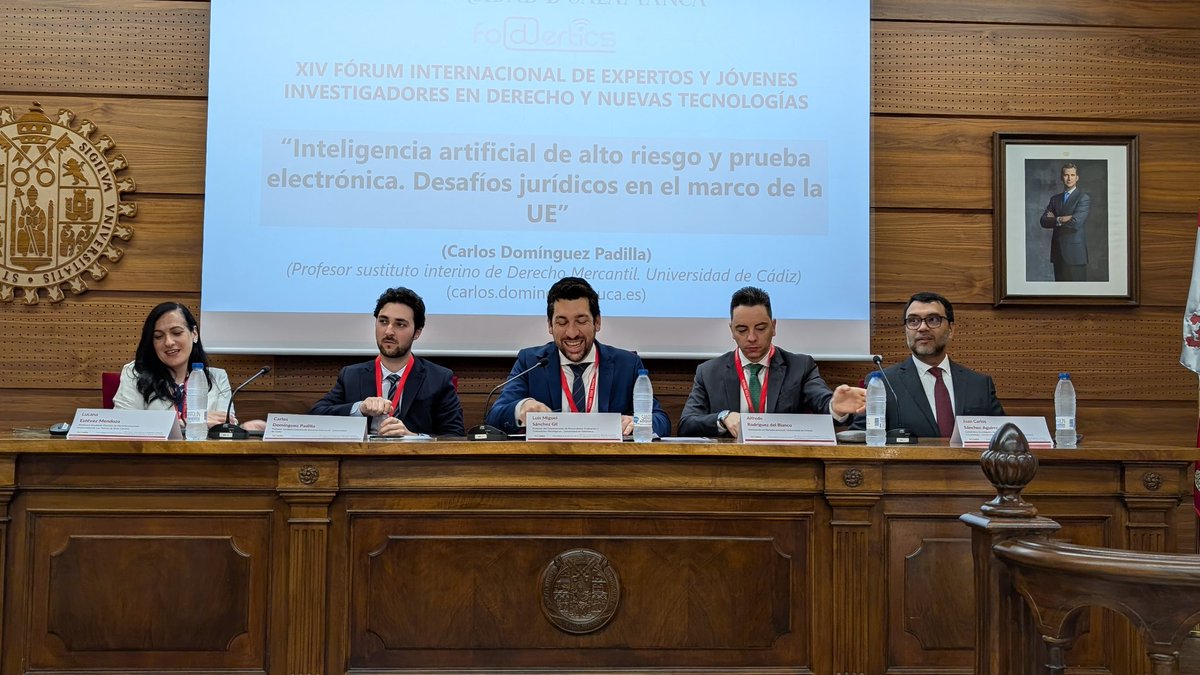 Segunda jornada de #FODERTICS14 Comenzamos con IA y proceso 🤖🎓 <a href="/foderticsusal/">FODERTICS</a> <a href="/FacDerechoUsal/">Facultad de Derecho</a>