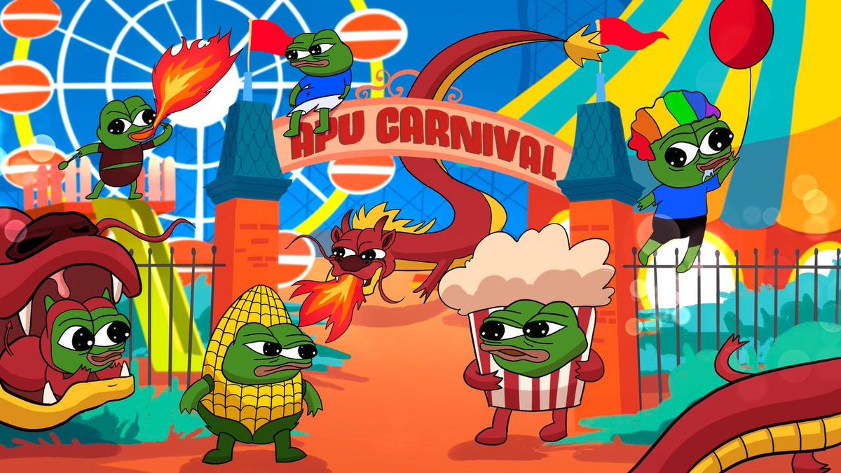 GM frens 
Ready for some fun and a thrilling ride at the APU Carnival? 🎡💚🐸
One ride may take us to 33B!