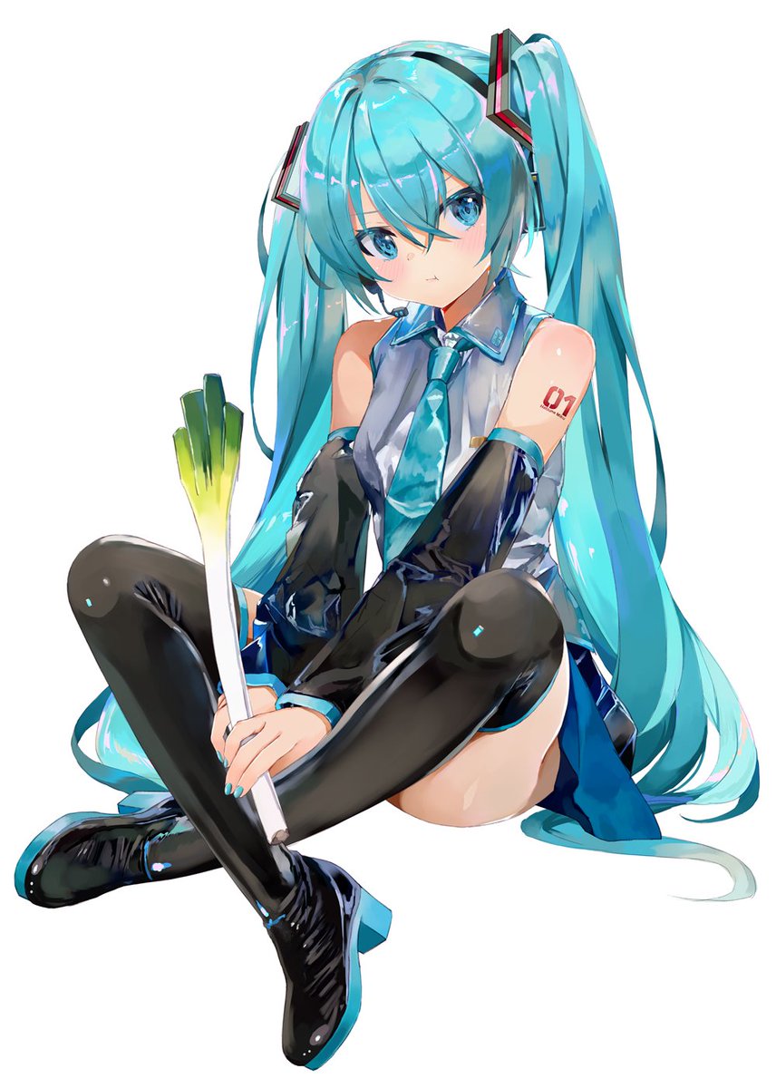 初音ミク「#初音ミク ネギを持つ女」|takepon＠4/29 ボーマス51 1日