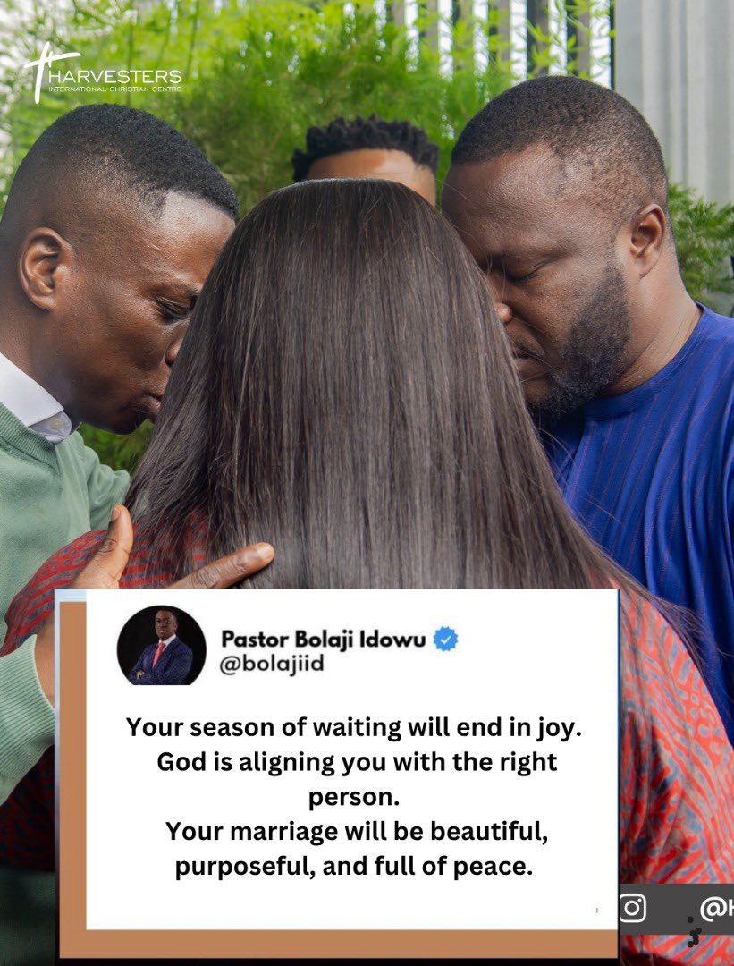 pastorbolaji's tweet photo. Amen 🙏🏼 to all singles waiting for marriage📌

#nextlevelprayers #pastorbolajiidowu #amen https://t.co/R5tB3vnhxb