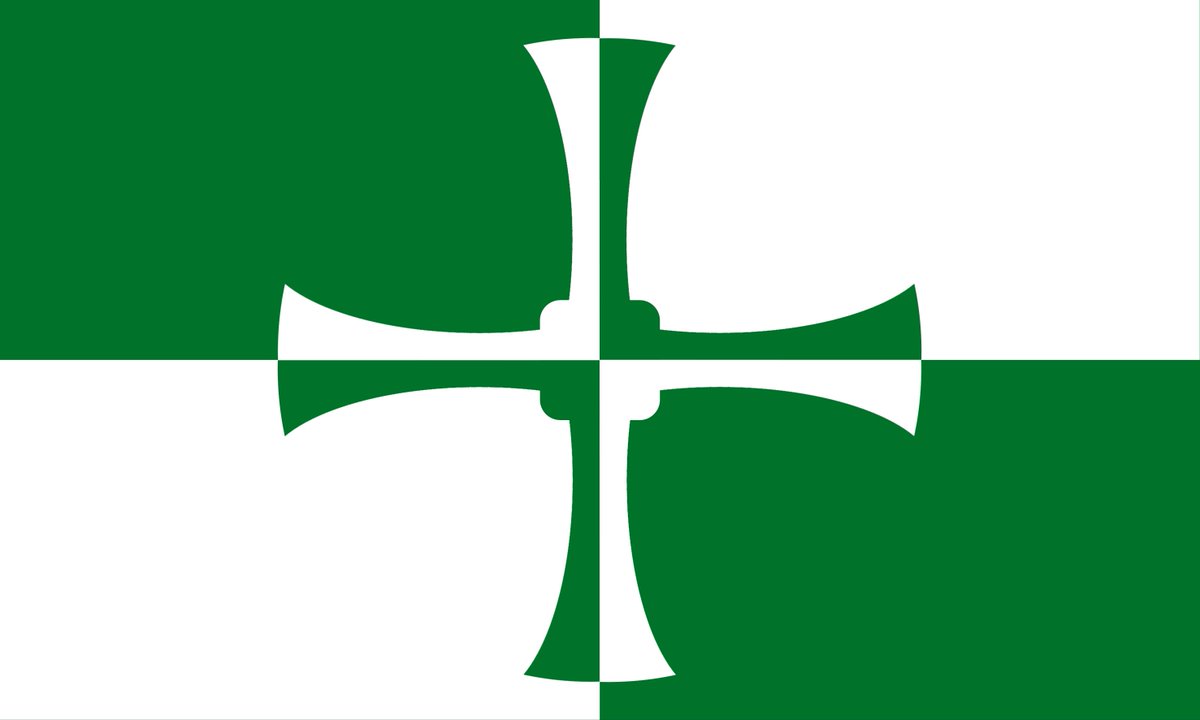 RealCounties's tweet photo. The flag of #Kirkcudbrightshire depicts St Cuthbert’s pectoral cross.

The county town of #Kirkcudbright was named for the saint.

An early form of the name was Kilcudbrit, derived from Scots Gaelic ‘Cille Chuithbeirt’ (Chapel of Cuthbert).

🇬🇧 #HistoricCounties | #CountyFlags 🏴󠁧󠁢󠁳󠁣󠁴󠁿 https://t.co/JWagpKZA9c