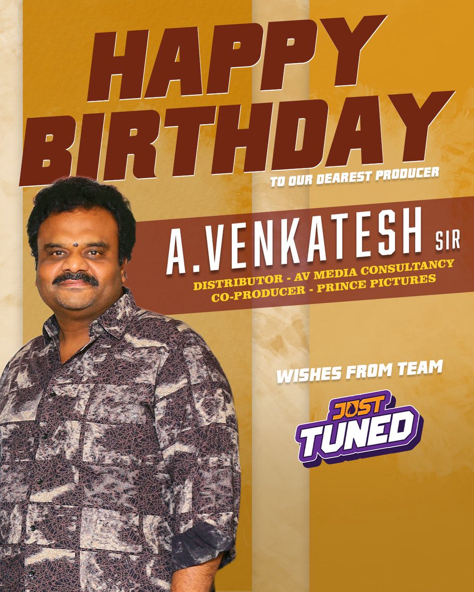 Wishing our Dearest #Venkatesh Sir a Wonderful Birthday and a fantastic year✨💐