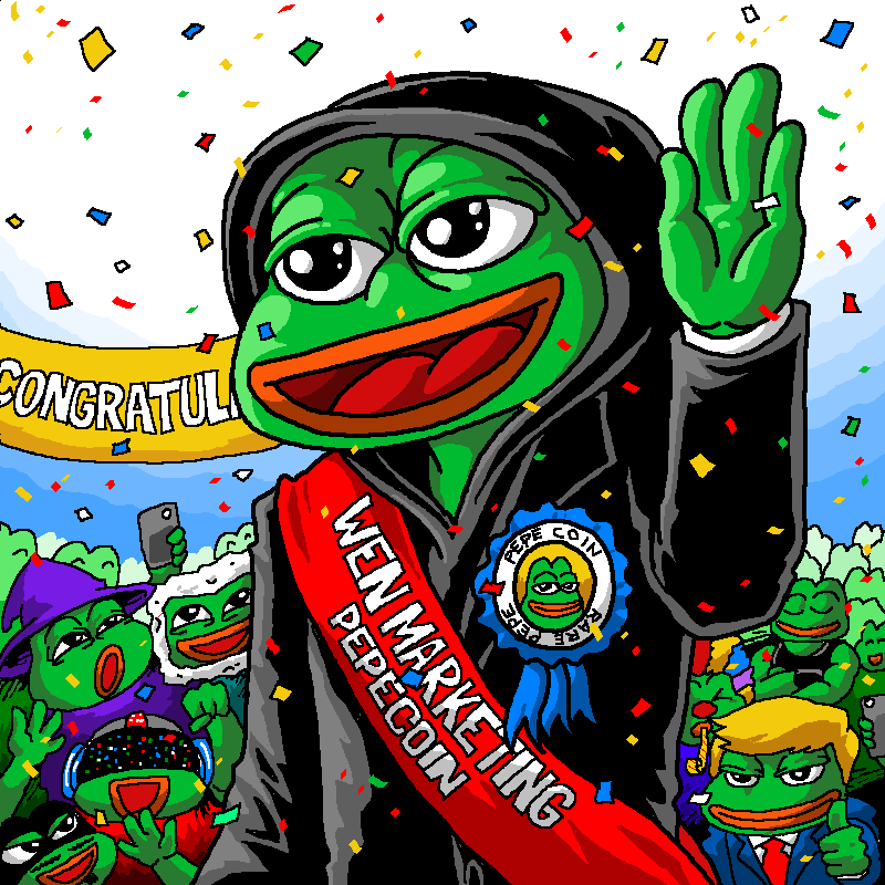 markusmanson's tweet photo. "Wen Marketing"

You’ve asked. You’ve memed. You’ve chanted it into existence.  Well… “Wen marketing?” Now. 

Created with #PepePaint on PepeOS (https://t.co/3ka1SjUShA)

Hi frens, here's my new pepepaint piece to congratulate the our new appointed "Wen Marketing / Community Manager"
2 editions, and one is sent to @drewtility 
So, basically its a 1 of 1
Hope you guys like it. Shadilay!