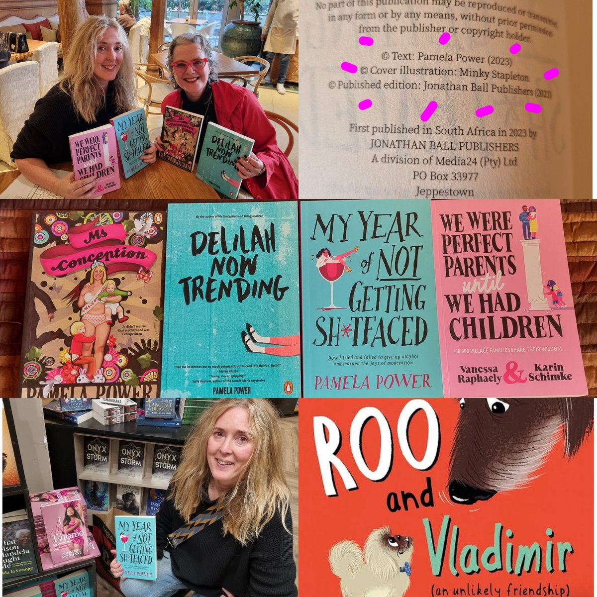 Minky Stapleton is the designer of three of my book covers &amp; We Were Perfect Parents Until We Had Children. She's an award winning children's book author &amp; the one who encouraged me to get Ms Conception published and designed the cover as a gift. I'm so grateful to her ♥️♥️♥️