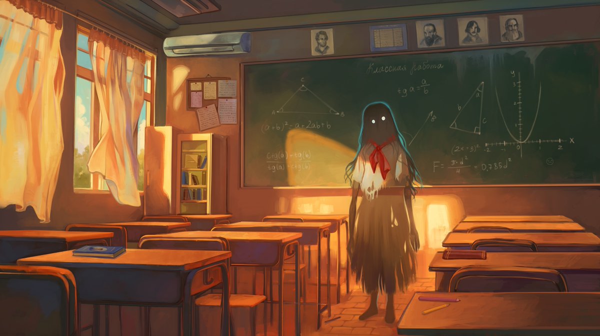 The School Ghost
#ArtistOnX #illustrationart