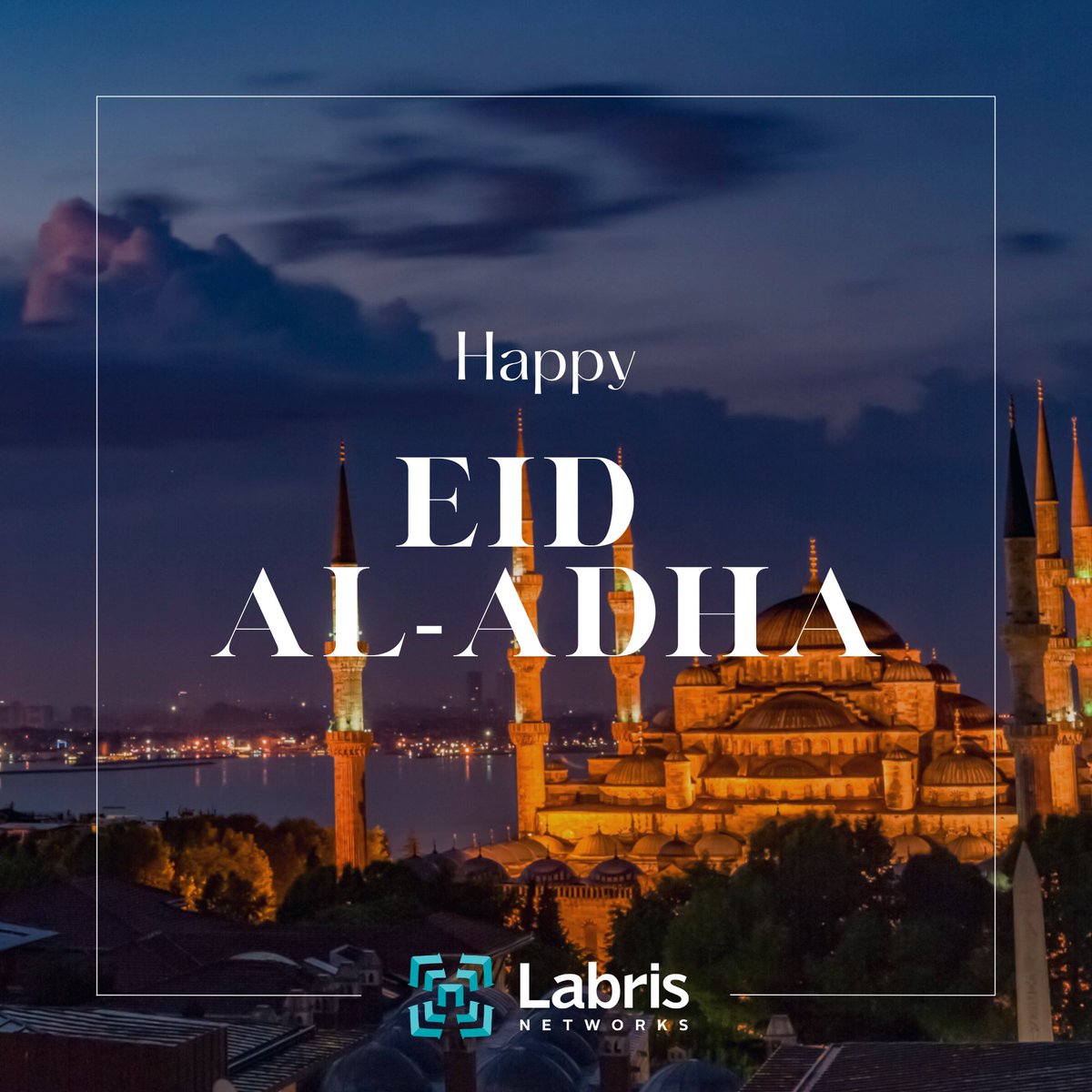 LabrisNetworks's tweet image. We sincerely celebrate Eid al-Adha, the symbol of unity, togetherness, and sharing. We wish that this special day brings peace, happiness, and health to the Islamic world and all humanity.
Blessed Eid al-Adha.
#EidAlAdha