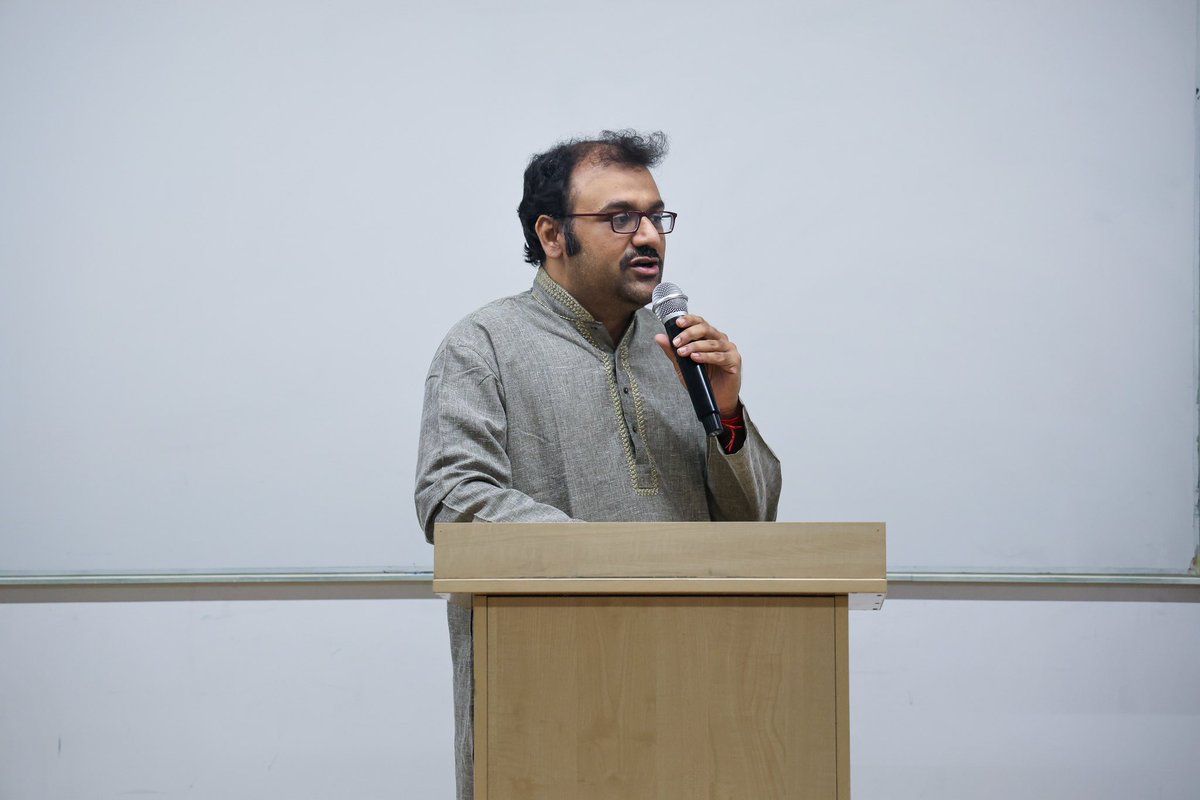 ChanakyaUni's tweet photo. Chanakya University’s Centre for Indian Knowledge Systems hosted an insightful book discussion on “Sankarayanam – The Journey of Sankara”, authored by Sri Subramanian Chidambaran, an esteemed Indic research scholar.

The event was graced by Sri Arjun Bharadwaj, renowned author and visiting faculty at Chanakya University, as the Chief Guest. His address offered a crisp overview of Bhāratīya Darśanas (Indic philosophical systems), drawing meaningful contrasts with Western philosophy. He also lauded the author’s contribution in presenting the profound life and teachings of Adi Shankara in a form accessible to today’s readers.

The author, Sri Subramanian Chidambaran, shared the inspiration behind Sankarayanam, reflecting on the spiritual and intellectual journey of Adi Shankara and its timeless relevance.

Prof. Sandeep Nair, Dean of the School of Arts, Humanities and Social Sciences, chaired the session and emphasized the enduring importance of Adi Shankara’s philosophy in our modern world.

The event began with a soulful recitation of Toṭakāṣṭakam by Bhairavi, Anjani, and Sumudyata — students of Chanakya University.

Ms. Utkarsha Deshpande, Research Associate and event coordinator, anchored the session as the MC with grace and clarity.

The discussion concluded with a Book Signing, where attendees had the opportunity to meet the author and receive personalized copies.

A heartfelt thank you to everyone who joined us in celebrating Indic thought and literary excellence!

#chanakyauniversity #CentreForIKS #sankarayanamaha #adishankara #indicphilosophy #bookdiscussion #indianknowledgesystems #bharatiyadarshana #spiritualheritage #modernwisdom #authorevent #campuslife