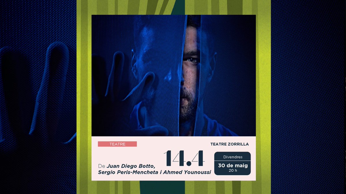 Teatre Zorrilla (@zorrillabdncat) on Twitter photo 🎭Traca final de temporada avui al #TeatreZorrilla amb "14.4" de <a href="/JuanDiegoBotto/">Juan Diego Botto</a>, <a href="/PerisMencheta/">Peris-Mencheta</a> i <a href="/younoussi_ahmed/">Ahmed younoussi</a>
‼️👏 Amb les entrades exhaurides
Més info ➡️ teatrezorrilla.cat/espectacle/14-… 🎭Traca final de temporada avui al #TeatreZorrilla amb "14.4" de <a href="/JuanDiegoBotto/">Juan Diego Botto</a>, <a href="/PerisMencheta/">Peris-Mencheta</a> i <a href="/younoussi_ahmed/">Ahmed younoussi</a>
‼️👏 Amb les entrades exhaurides
Més info ➡️ teatrezorrilla.cat/espectacle/14-…