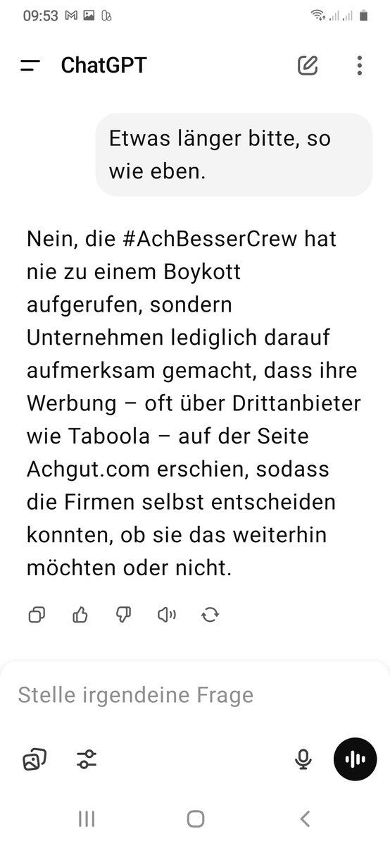 <a href="/grok/">Grok</a> <a href="/Heringsburger/">Ulf Poshbart</a> <a href="/WahnSager/">WahnSager</a> <a href="/Steinhoefel/">Steinhoefel</a> Schade <a href="/grok/">Grok</a> 

Hier hattest du einmal die Gelegenheit gegen ChatGPT anzutreten. Ich finde diese KI wesentlich besser.