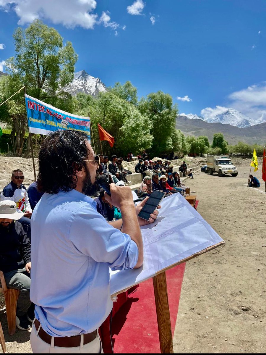 hadisirjames1's tweet photo. I am  grateful to the Zonal Physical Education Officer, Mr. Mohd Ishaq Jarnail, and the organizing team for inviting me as Chief Guest at the closing ceremony of the Inter-School Tournament 2025.

It was a pleasure to witness the energy and sportsmanship of our students. My congratulations to all participating schools and appreciation to the dedicated staff for their commitments.
While we celebrate the success of this event, I take serious note of the challenges shared regarding infrastructure and staffing. 

I assure you of my full support and will work closely with Hon'ble Councillor Parkachik Syed Ain ul Huda @SyedAinulHuda  and relevant authorities to address these concerns.Together, we will strive to strengthen sports in our region.
@LAHDC_Kgl @DIPR_Kargil @airnewskargil @dc_Kgl