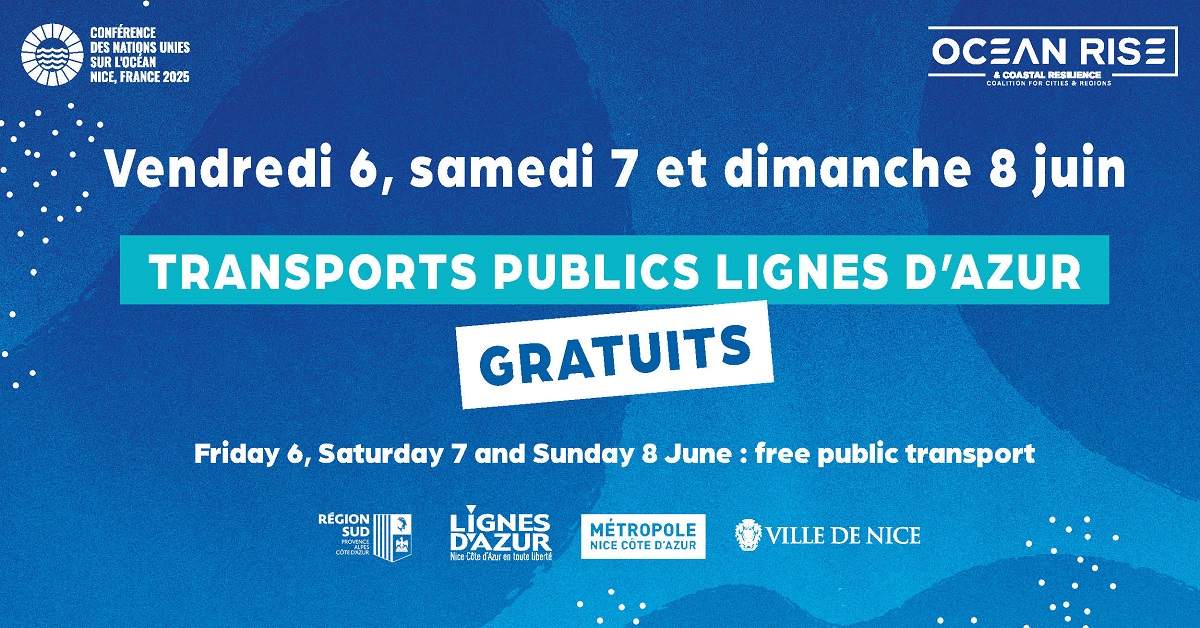 Métropole Nice Côte d'Azur (@metropolenca) on Twitter photo 🚋 Les 6, 7 et 8 juin, les transports sont gratuits sur le réseau <a href="/lignesdazur/">Lignes d'Azur</a> à l’occasion de la Conférence des Nations Unies pour les Océans 🦭
lignesdazur.com
#NiceCotedAzur #UNOC3 🚋 Les 6, 7 et 8 juin, les transports sont gratuits sur le réseau <a href="/lignesdazur/">Lignes d'Azur</a> à l’occasion de la Conférence des Nations Unies pour les Océans 🦭
lignesdazur.com
#NiceCotedAzur #UNOC3