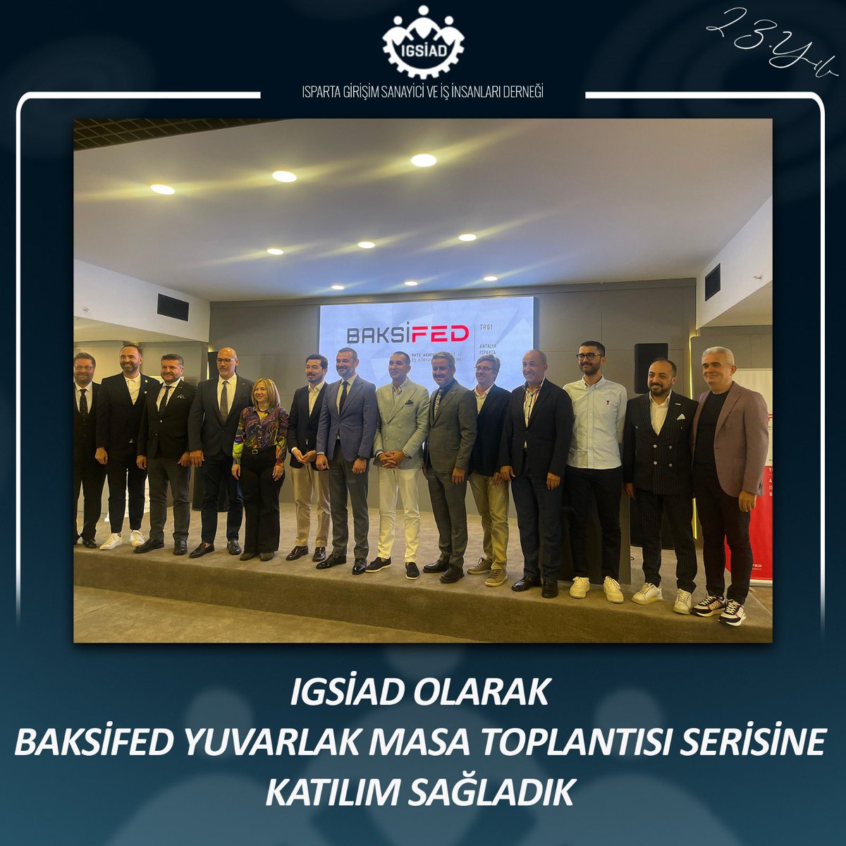 igsiad's tweet photo. IGSİAD olarak başkan Kubilay Kapı'nın liderliğinde, dernek üyelerimizin katılımlarıyla BAKSİFED Yuvarlak Masa Toplantısı Serisine katılım sağladık. https://t.co/PO3Muz1EiS