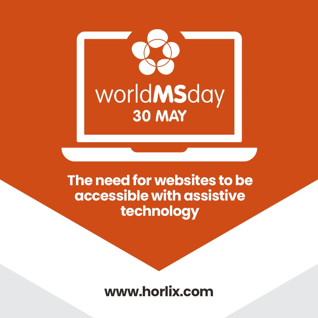 Some people with MS have low mobility, leaving them needing to rely on technology to replace using a mouse. This includes:

Keyboard accessibility
Joysticks/switches
Eye trackers
Speech input software

Is your site accessible with these? zurl.co/T4eZo

#WorldMSDay #A11y