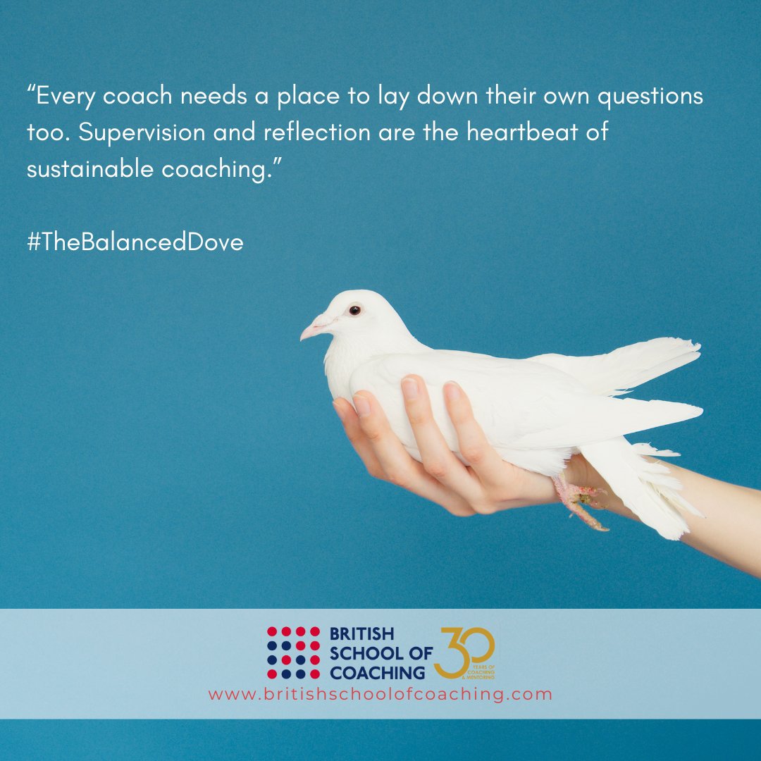 bsc4coaching's tweet image. “Every coach needs a place to lay down their own questions too.”
Supervision and reflection are the heartbeat of sustainable coaching.
#thebalanceddove #coachingcommunity #reflecttogether