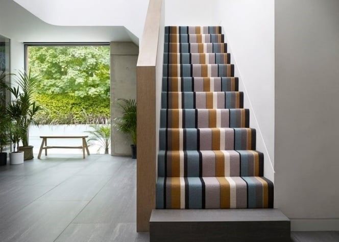 Some sensational stripes for our Friday Flooring. Make a bold stripe statement on your stairs with our Crucial Trading Audrey design. Shown here in the Daybreak colourway, you can choose from eight colour options in our showroom...