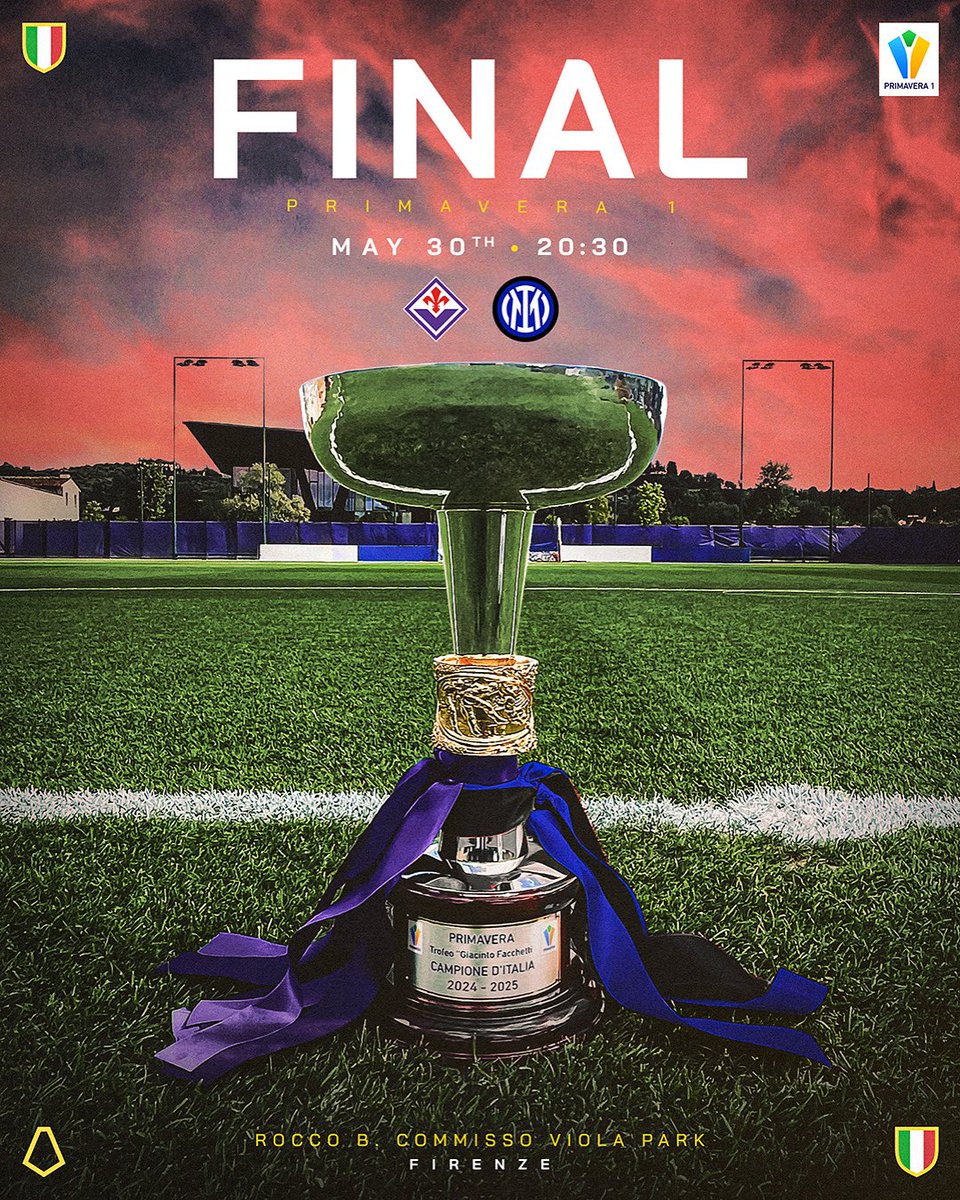 Lega Serie A (@seriea) on Twitter photo #Primavera1, oggi, la finale ๐
<a href="/acffiorentina/">ACF Fiorentina</a> ๐ <a href="/Inter/">Inter โญโญ</a> , chi alza il trofeo? ๐ #Primavera1, oggi, la finale ๐
<a href="/acffiorentina/">ACF Fiorentina</a> ๐ <a href="/Inter/">Inter โญโญ</a> , chi alza il trofeo? ๐