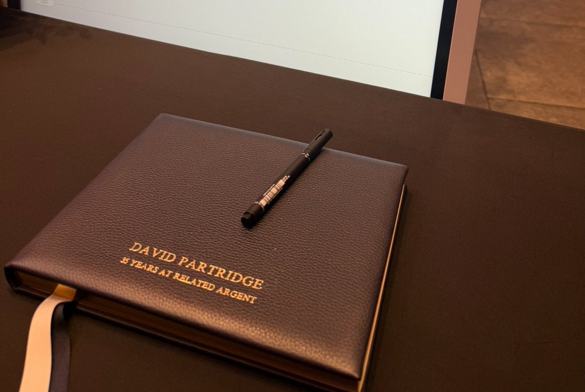 CS_Valentino's tweet photo. Last night we celebrated David Partridge’s retirement from @RelatedArgent — and what a send-off it was. 

A room full of friends, colleagues, partners…
(and plenty of stories!).

Decades of impact across UK development, and somehow still one of the most down-to-earth people in the room.

Smashed it in development — now onto retrofit with #Senze! 
Well done, David. 🎉