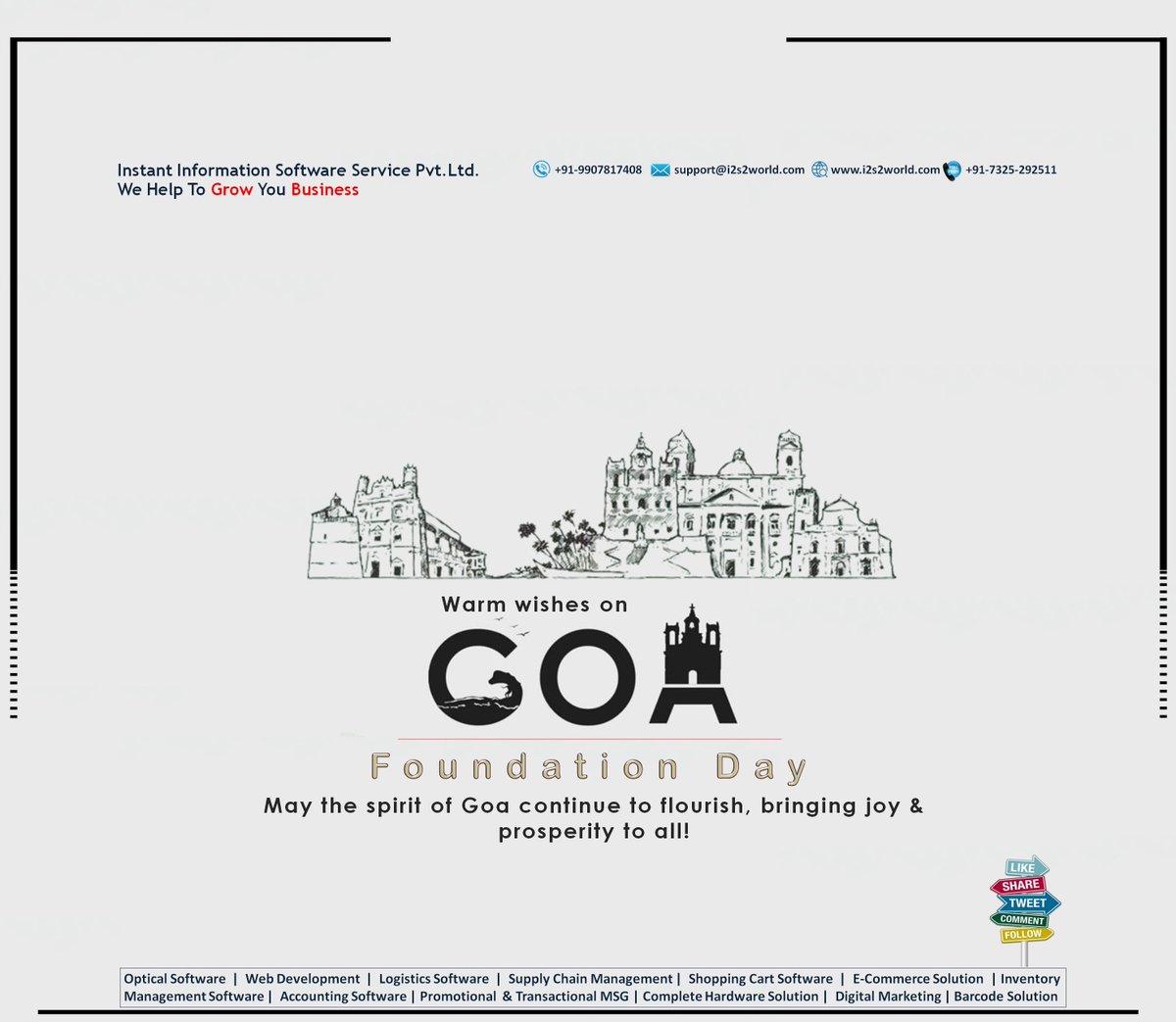 instant_pvt's tweet photo. May the spirit of #Goa continue to flourish, bringing joy & prosperity to all!
#गोवास्थापनादिवस
#GoaFoundationDay
#GoaStatehoodDay
#GoaDay
#Optical_software
#Opticalsoftware
#i2s2
#Optocare
#AaharStore
#ECommerce
#Digital_Marketing
#Web_Development
#ERP
https://t.co/WqxTgnwn7c https://t.co/JEnRMUtHJr